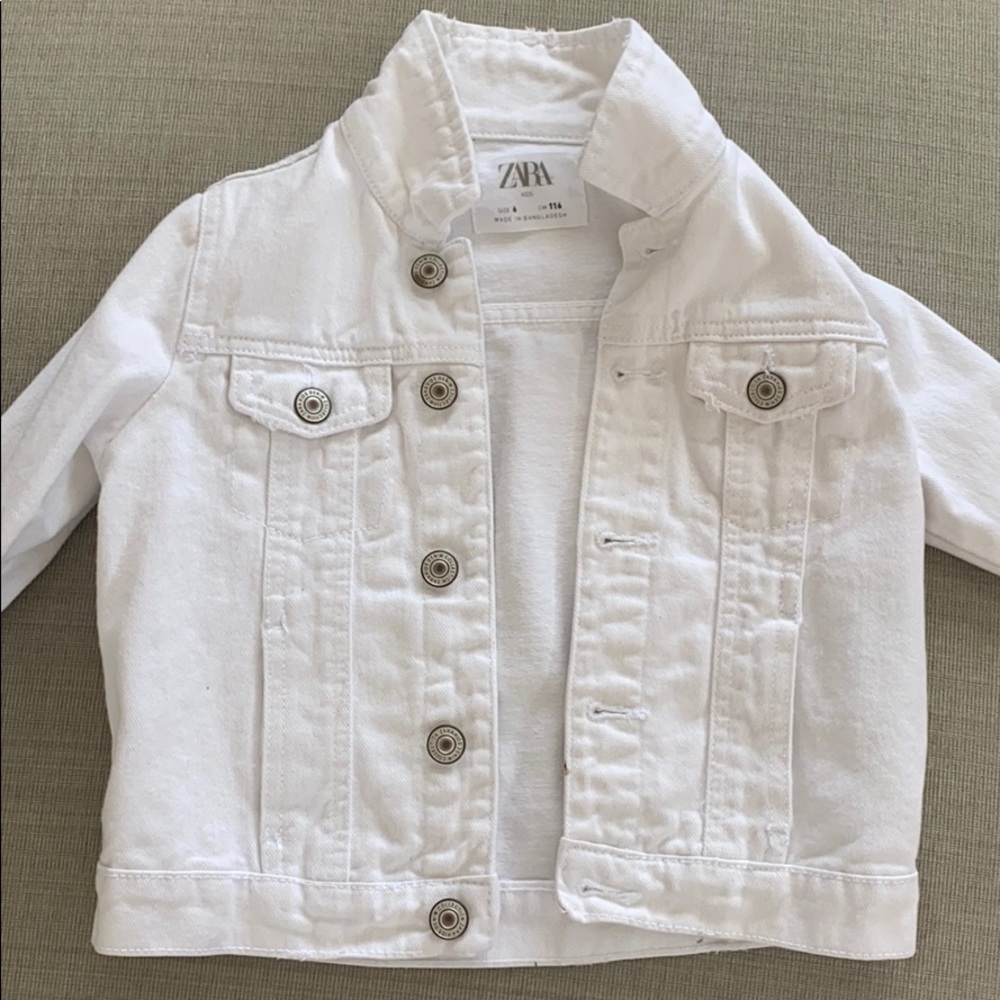 White jean jacket